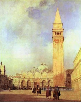 Piazza San Marco Venise romantique Richard Parkes Bonington Peinture à l'huile